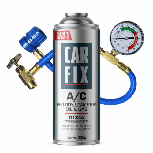 CarFix 5in1 AC Gas Refill R134a + Gauge Hose