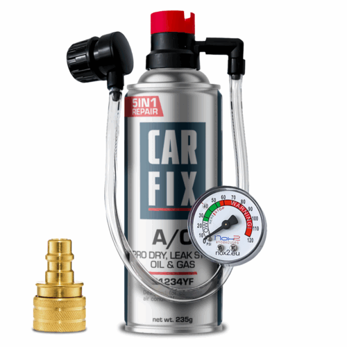 CARFIX HOBBY 5w1 GAZ DO NABIJANIA KLIMATYZACJI R1234YF + Adapter YF + Przewód